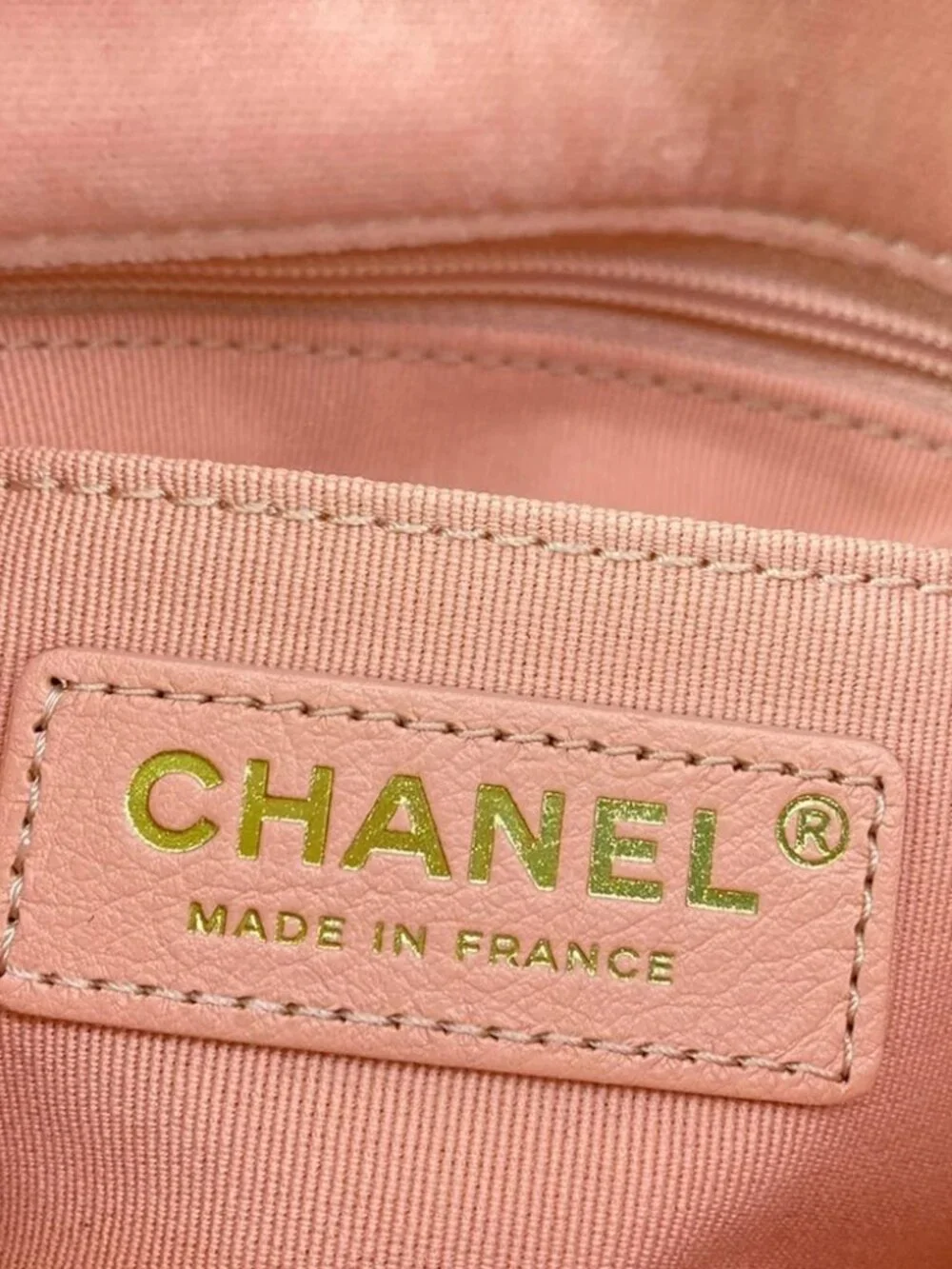 CHANEL Matelasse Pink Velour Shoulder Bag gold hardware